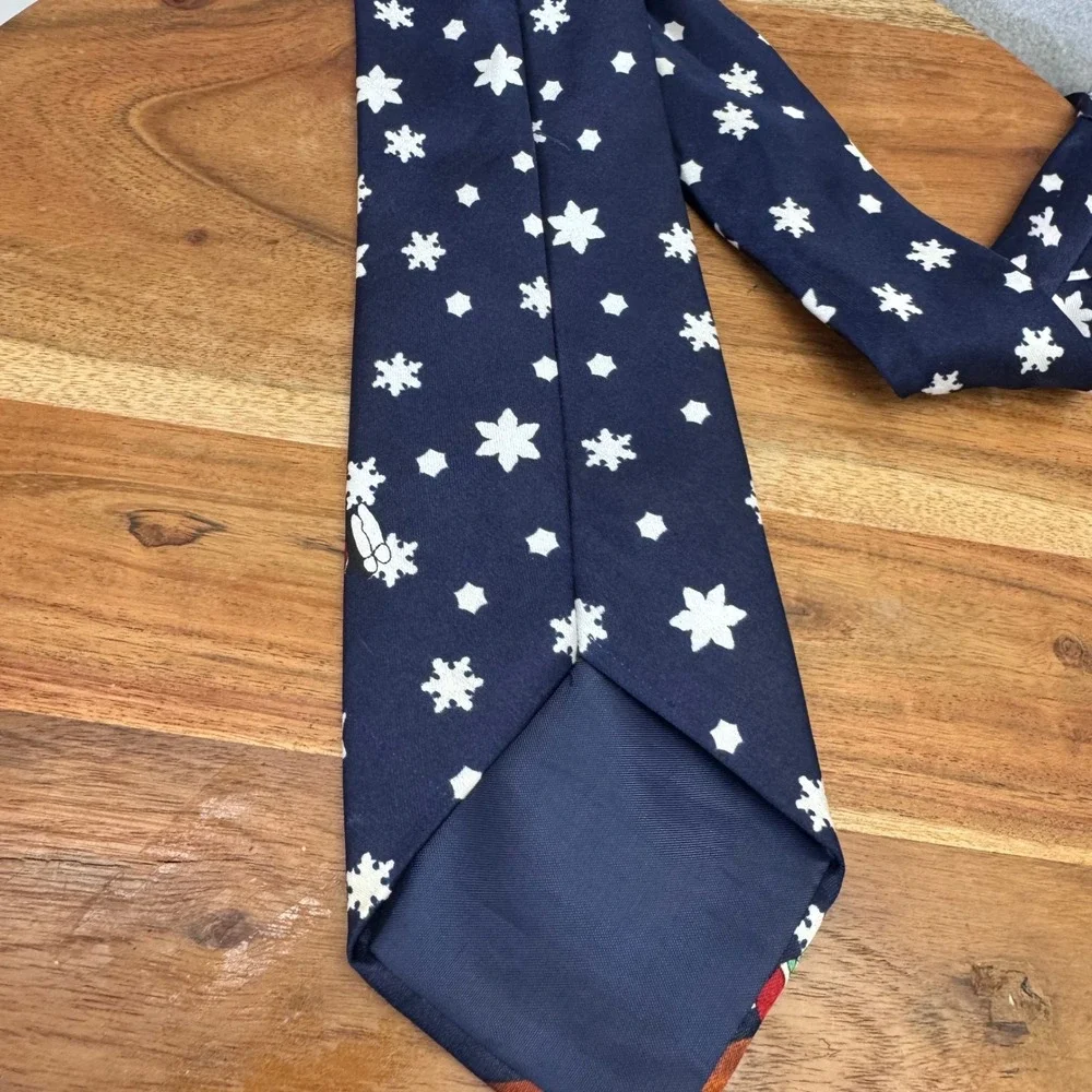 Novelty Christmas Tie‎ Reindeer Mittens Snowflake Holiday Party Mens